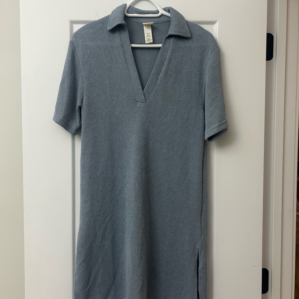 H&M blue Grey cute dress